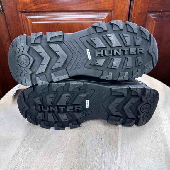 Hunter Short Buckle Intrepid Womens Snow Boots Size 9 White Black Short Winter - Picture 16 of 16
